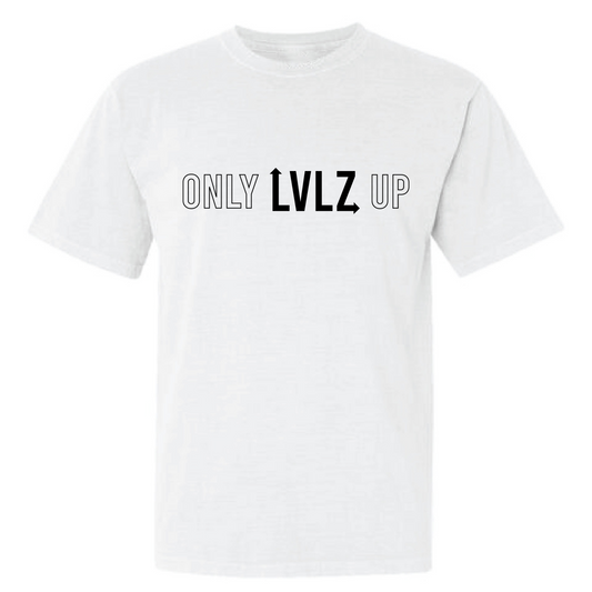 ‘OnlyLVLZUp’ White Tee